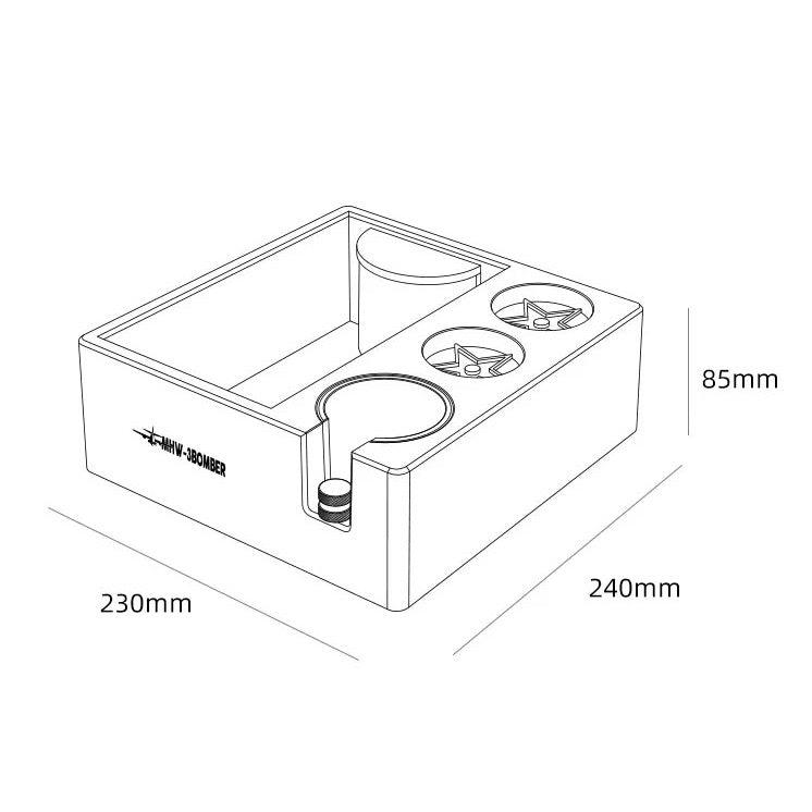 MHW-3BOMBER Bomber Multi-function ABS Knock Box - dhc coffee co.