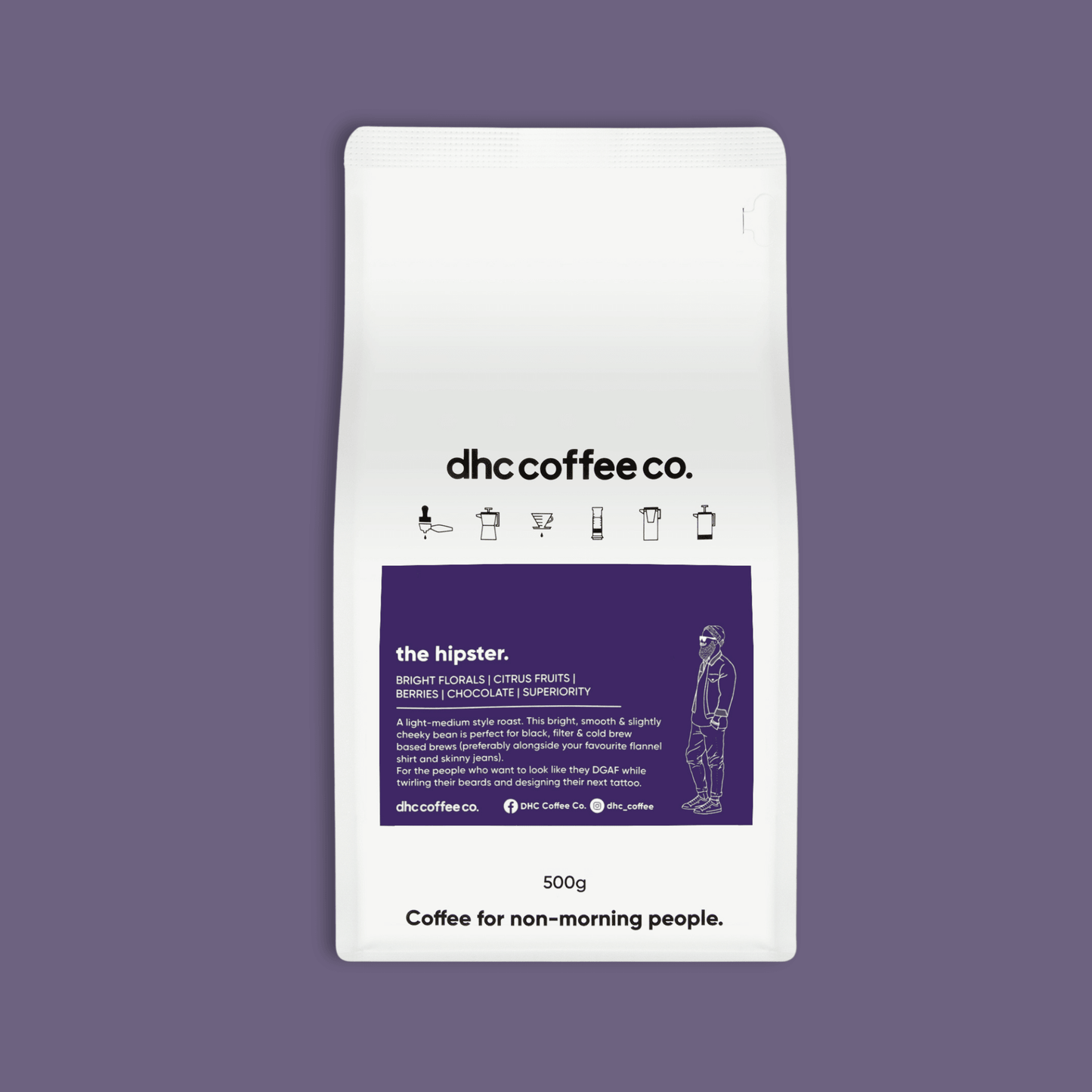 600ml Hario Cold Brew Pot plus 500g the hipster blend - dhc coffee co.